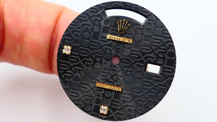 【單售面盤】ROLEX勞力士極罕見原裝黑色紀念面（6,9方鑽）18038 18238 118238 等都可用