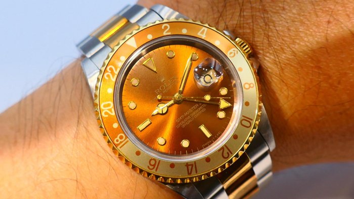 【美好時光】罕見Tiger Eye沙士面ROLEX勞力士16713盒單全16753 116713參考