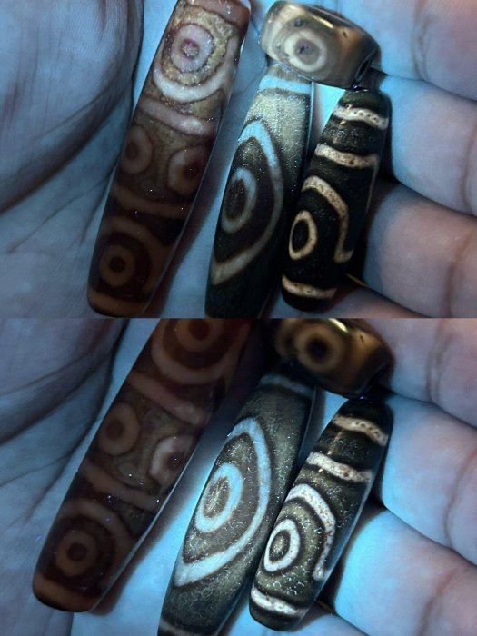嚴選小盧無相門佛眼天珠，皮殼油潤風化自然全手工臺珠收藏推薦一眼眼中