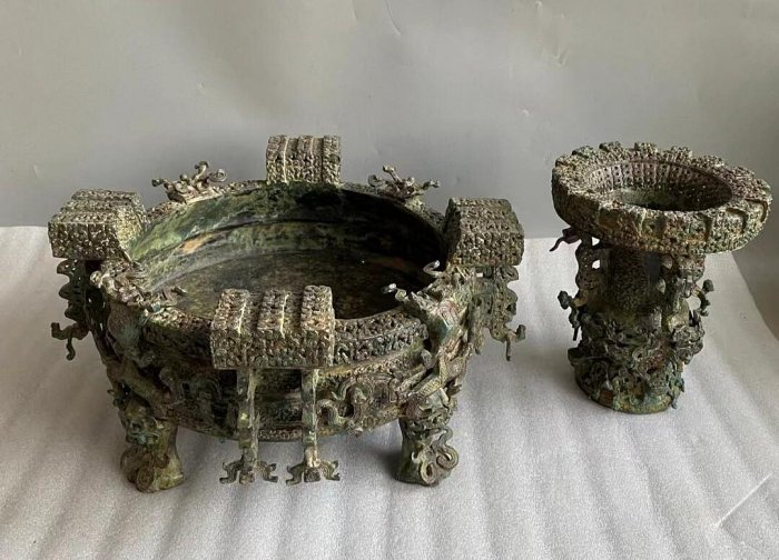 古玩銅器収蔵擬古純銅金魚筆洗灰皿硯台包漿老道家庭書房置物 古玩銅器収蔵擬古純銅金魚筆洗灰皿硯台包漿老道家庭書房置物