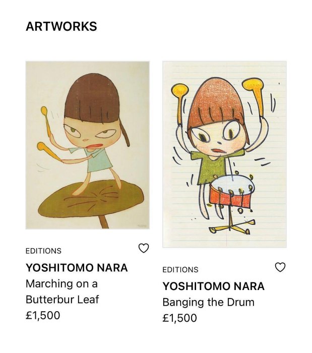 奈良美智　ポスター　Marching on butter Leaf 奈良美智達拉斯美術館限定海報二張Yoshitomo Nara Marching On A