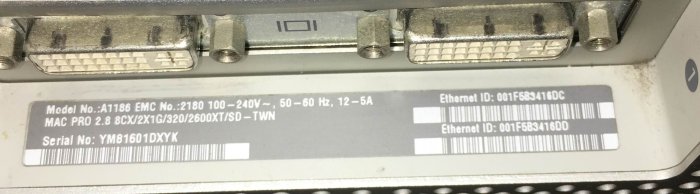 Apple Mac Pro 2008 2.8GHz A1186 過電不開機| Yahoo拍賣