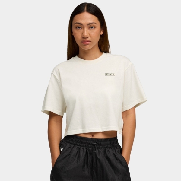 PUMA x ROSÉ 聯名流行系列 米白 短袖 短T 女 63380677