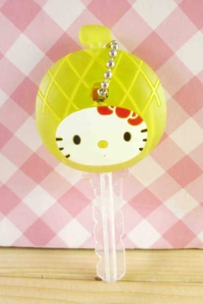 【震撼精品百貨】Hello Kitty 凱蒂貓~KITTY鎖套-哈密瓜透明
