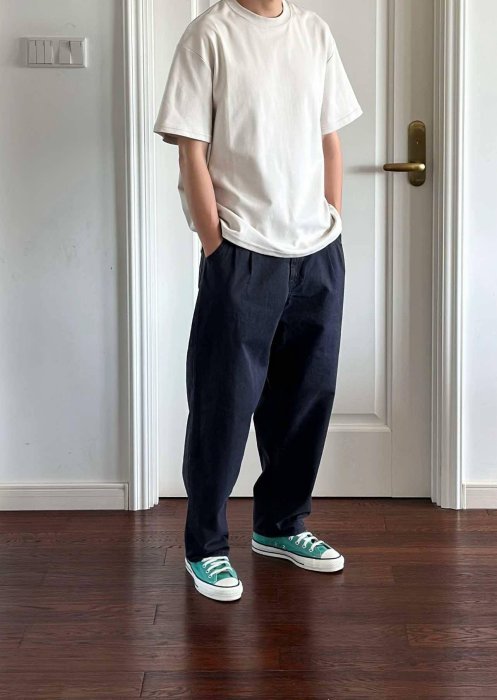 希望商店】NEIGHBORHOOD BAGGYSILHOUETTE TWO TUCK 25SS 雙折水洗休閒