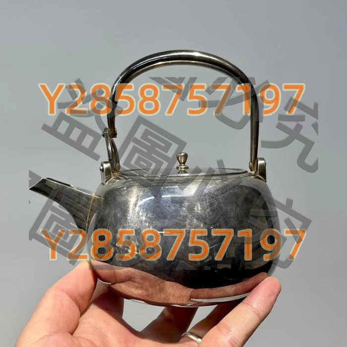 日本老銀壺明治時期金龍堂主松尾忠久作純銀壺高13cm直徑古玩舊藏回流