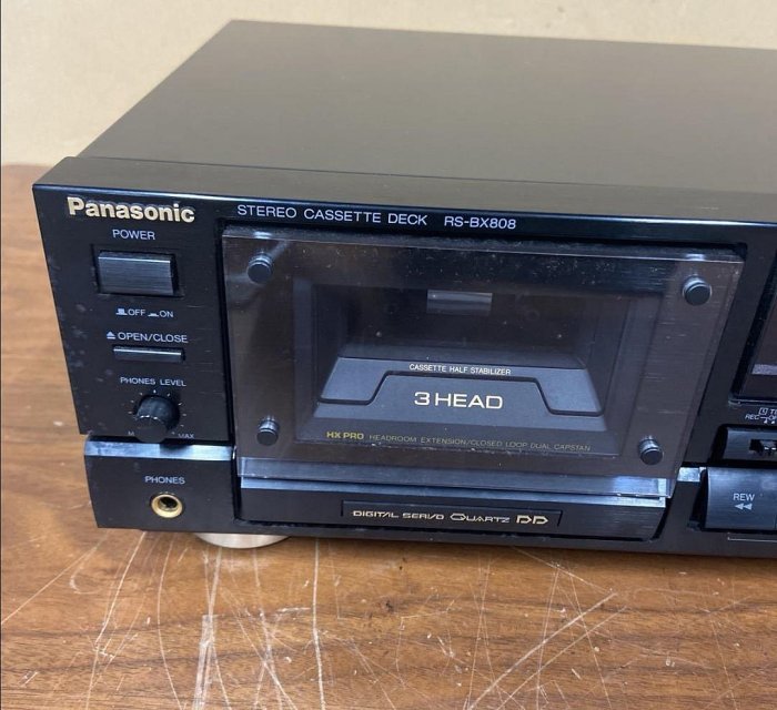 稀有松下Panasonic直驅DD三磁頭卡式錄音座日本製造RS-BX808(成交送十片