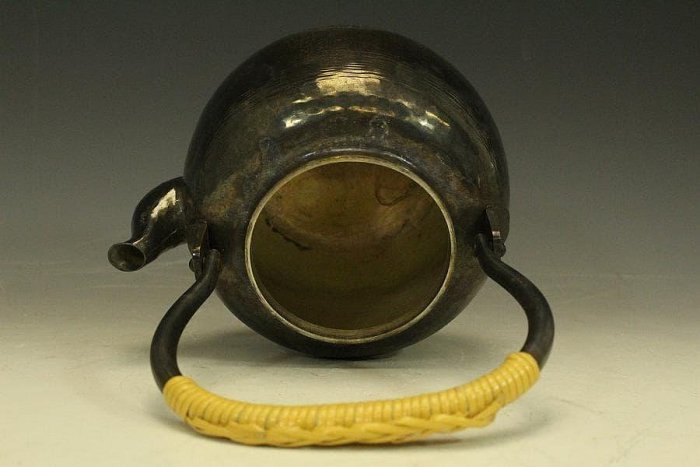 茶道具昭和復古秀峰堂いぶし銀急須藥罐湯沸し890 | Yahoo拍賣