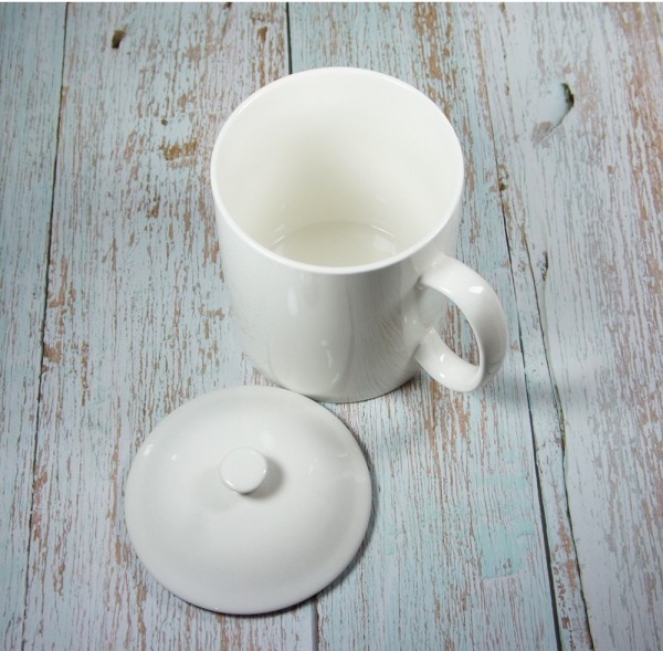 ZERO原點居家MIT台灣製造超大馬克杯-陶瓷蓋800mL 帶蓋馬克杯牛奶