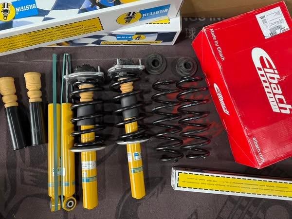 奧迪 AUDI A3 A4 A6 A7 A8 Q3 Q5 Q7 RS3 安裝倍適登 Bilstein B12 套裝避震器~B6 B8 桶身 EIBACH短彈簧