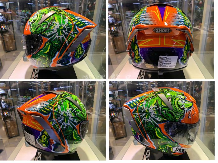 瀧澤部品日本SHOEI X-14 頂級Power Rush TC-8 全罩安全帽X-Spirit 透氣