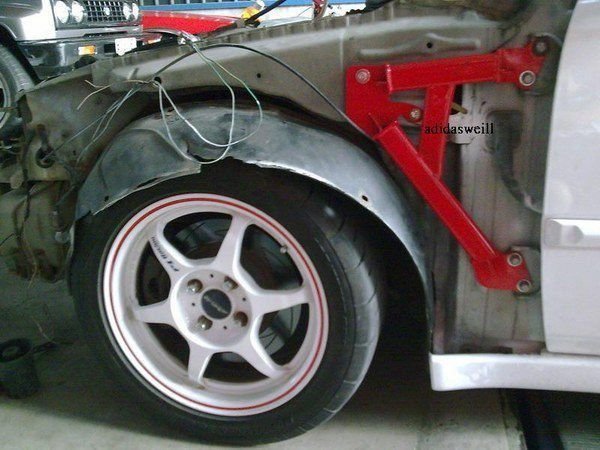 [昇輔國際車業]葉子板拉桿CIVIC六代K8三門/K6五代四門/四代16V三門/強化車體結構