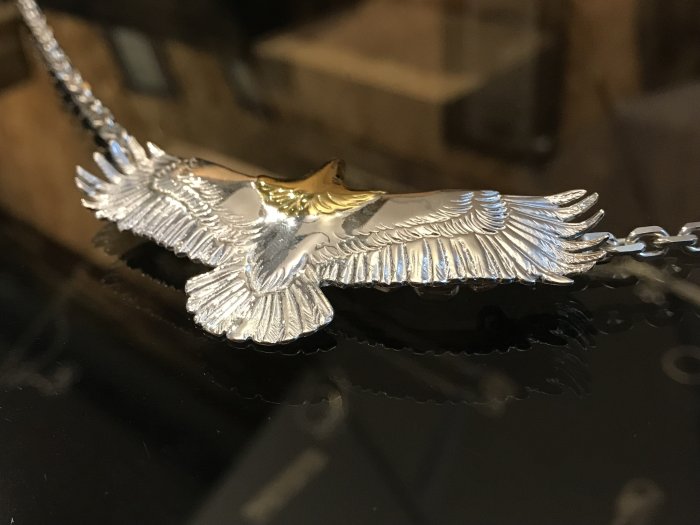 吾郎 日本高桥吾郎goros羽毛项链S925纯银镶绿松石十字架太角毛衣链男