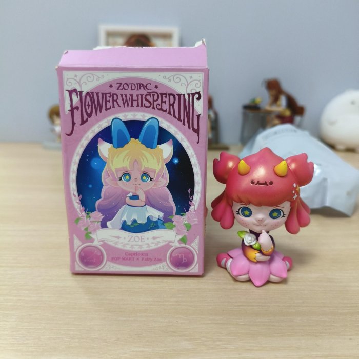 泡泡瑪特ZOE巨蟹座星座系列拆擺回盒新品，粉絲必買實物美 如圖展示 花語星座 泰迪熊 巨 Crab