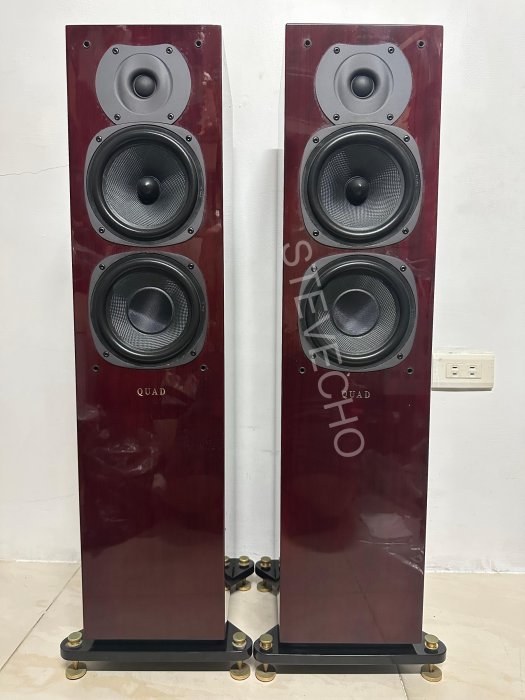 英國原裝進口QUAD 22L-2 落地喇叭鋼琴鏡面烤漆連號品項很好~ Yahoo拍賣