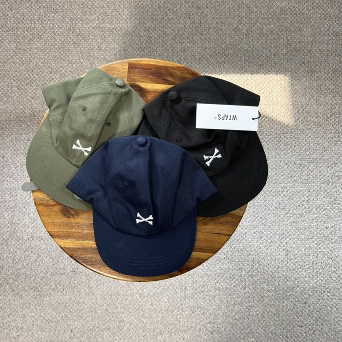 希望商店】WTAPS T-6L 03 CAP COTTON.TWILL 22AW 經典骨頭刺繡六