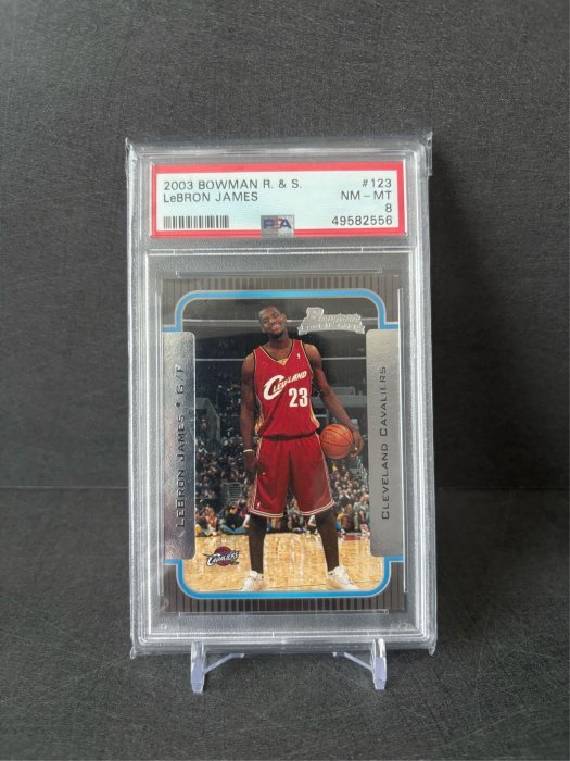 03 Topps Bowman LeBron James LBJ rc rookie 新人 詹皇 特卡 鑑定 PSA  nba