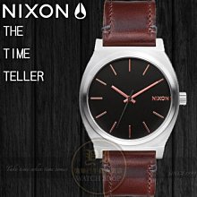 NIXON實體店THE TIME TELLER潮流腕錶GRAY/ROSE GOLD/BROWN A045-2066