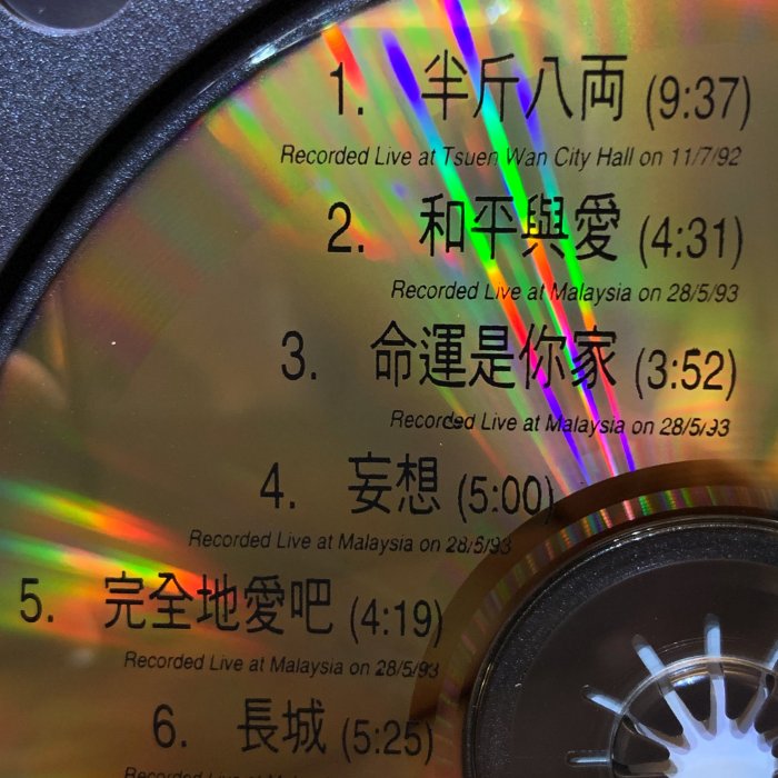 一手收藏】BEYOND－Word & Music-Final Live With家駒專輯，無