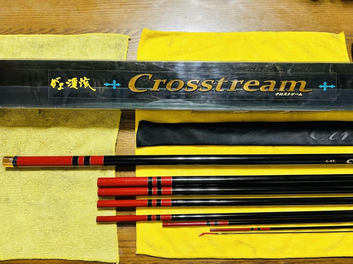 日本製GAMAKATSU がま渓流CROSSSTREAM 本流8.0 27尺溪流竿本流竿免運可