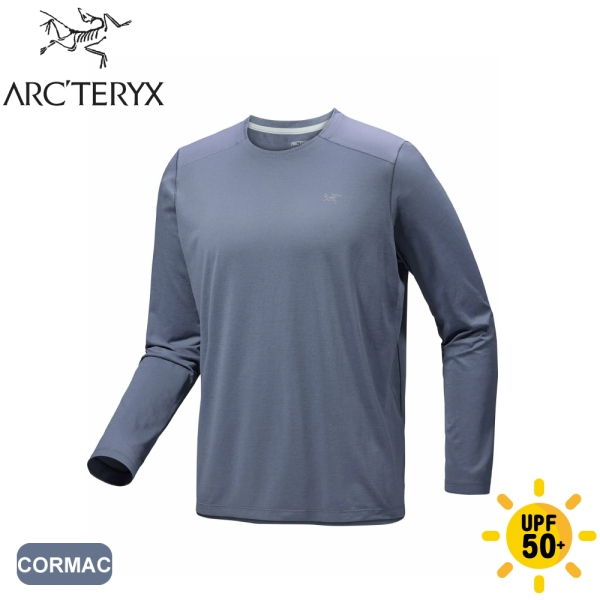 【ARC'TERYX 始祖鳥 男 Cormac 快乾長袖圓領衫《雲層雜藍》】X000009719/登山/薄長袖/排汗衣
