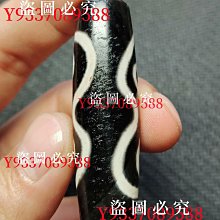 西藏回流葫蘆四眼天珠做工精細圖案清晰自然磨損尺寸57*15 天珠古董古玩