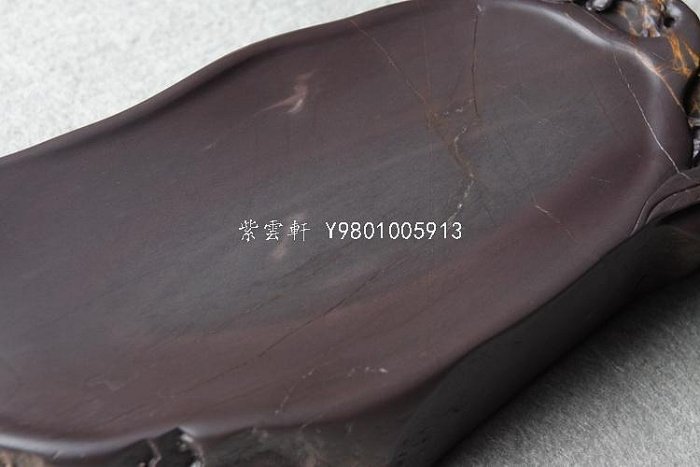紫雲軒』 肇慶端硯老坑秋葉硯帶有稀少的天青凍石品收藏級別的水岩老坑
