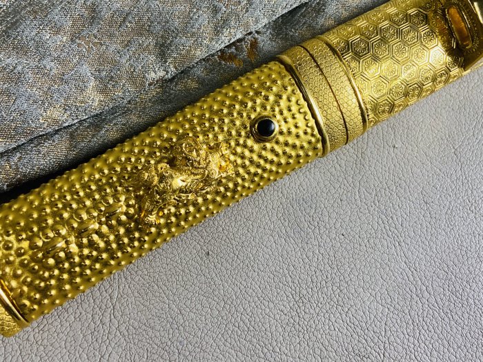 短刀，古銅製，「建安二年永寶」，時代物 短刀，古銅製，「建安二年永寶」，時代物