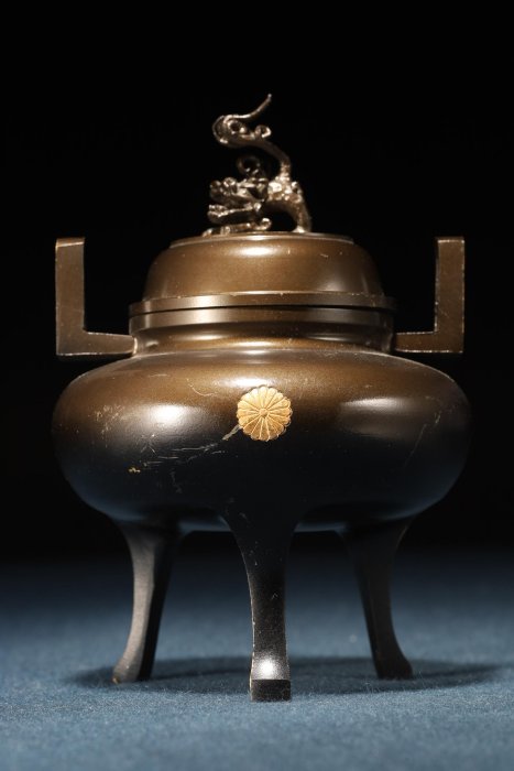 B 中尊寺銘風鈴 昭和時代 釣鐘型 梵鐘型 金工 音具 鳴り物 鉄製