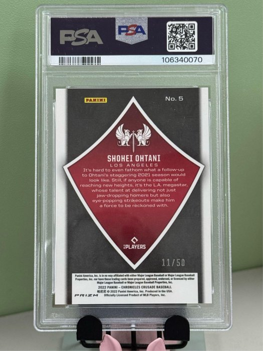 大谷翔平 2022 PANINI CHRONICLES ジャージ カード MLB☆大谷翔平 22 PANINI Chronicles ジャージカード B