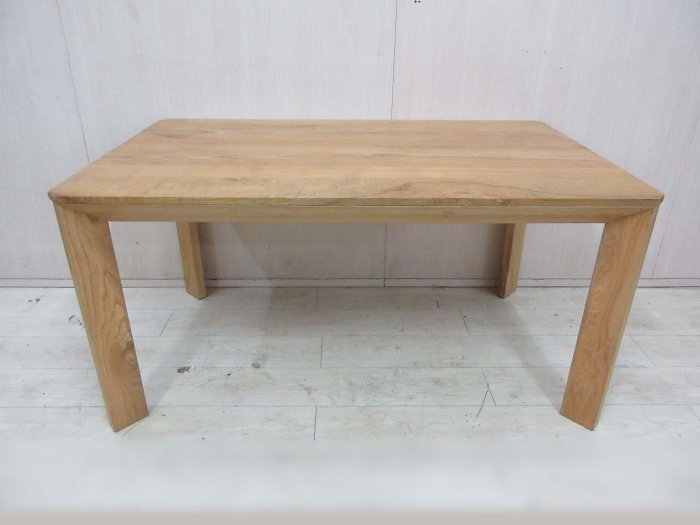 新竹二手家具◎百豐悅2手家具-二手 餐桌椅 150公分優渥實木餐桌 5尺餐桌 六人餐桌 台中二手傢俱 寶山2手家具