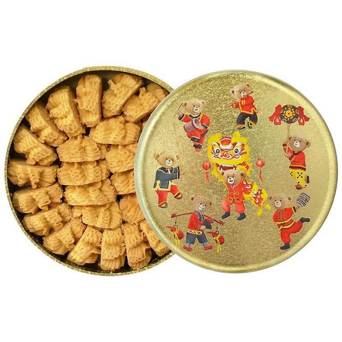 ＊日式雜貨館＊ 香港限定 珍妮曲奇小熊餅乾 jenny bakery香港必買伴手禮 2026最新包裝 金光閃閃系列 小熊餅乾