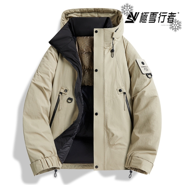 [極雪行者]外貿品SW-518防水風雪12000mm石墨烯熱反升溫人造羽絨棉/蓬度600防寒戶外男女衝鋒衣
