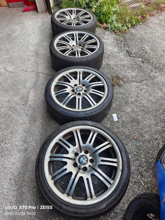 BMW E46 M3 CSL 原廠鍛造19吋前後配鋁圈.5孔120 E46 M3