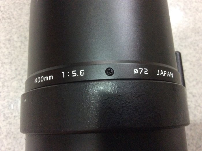 保固一年][高雄明豐]ˉ TOKINA AT-X AF 400/5.6 SD 超望遠鏡頭ˉ鏡片很