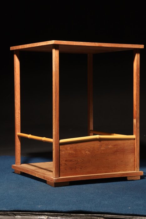 茶道具２点✾美品 瀬戸水指一重口 塗蓋 共箱付き 茶道具