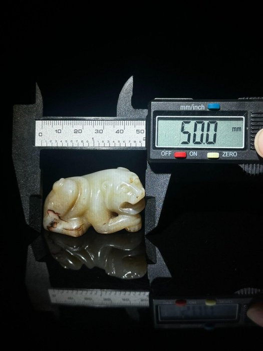 漢代玉把件瑞獸手把件和田玉自然沁色包漿玉質溫潤雕工老道| Yahoo拍賣