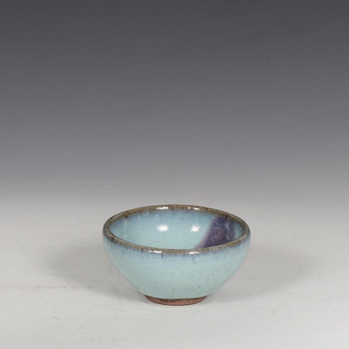 【希少品】中国古美術　宋時代　澱青釉紅斑茶碗　鈞窯宋時代　共箱　XG1-22 希少品】中国古美術 宋時代 澱青釉紅斑茶碗 鈞窯宋時代 共箱 XG1