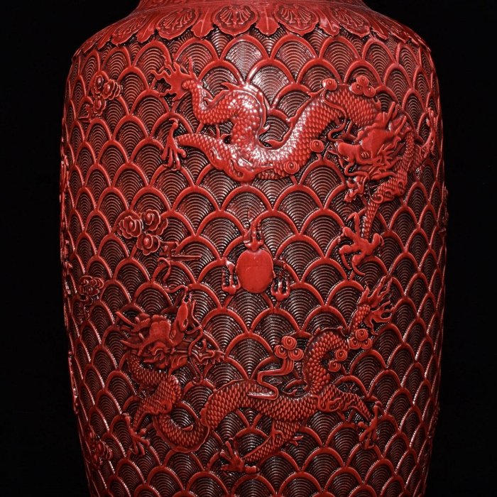 ゆゆ　中国古美術品　清の時代　紅釉　天球瓶　花瓶　高さ約18cm 雙龍紋 大明萬暦年製 高 花瓶 黄釉 赤絵 2026年最新Yahoo!オークション