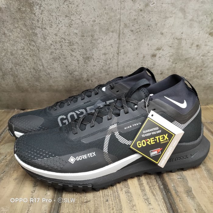 『 SLW 』DJ7926-001男NIKE REACT PEGASUS TRAIL 4 GTX 防水 越野慢跑鞋 31