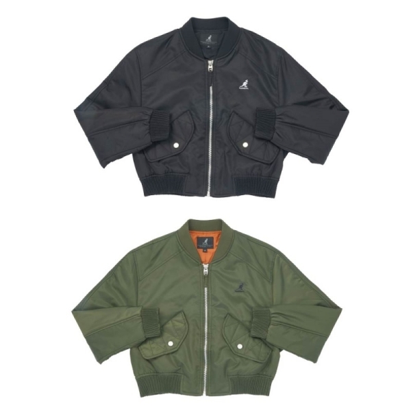 KANGOL 外套 黑 軍綠 鋪棉 飛行外套 女 6452144020 6452144070
