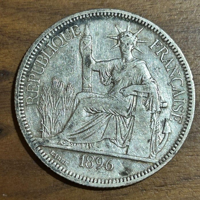 H2Shop】法國法屬印度支那坐洋French Indochina 1皮阿斯特1piastre