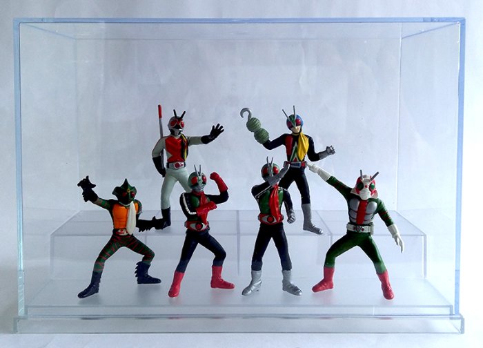 BANDAI ~ HG 假面騎士1號2號V3 騎士人假面騎士X 亞馬遜初代第1彈- 全6