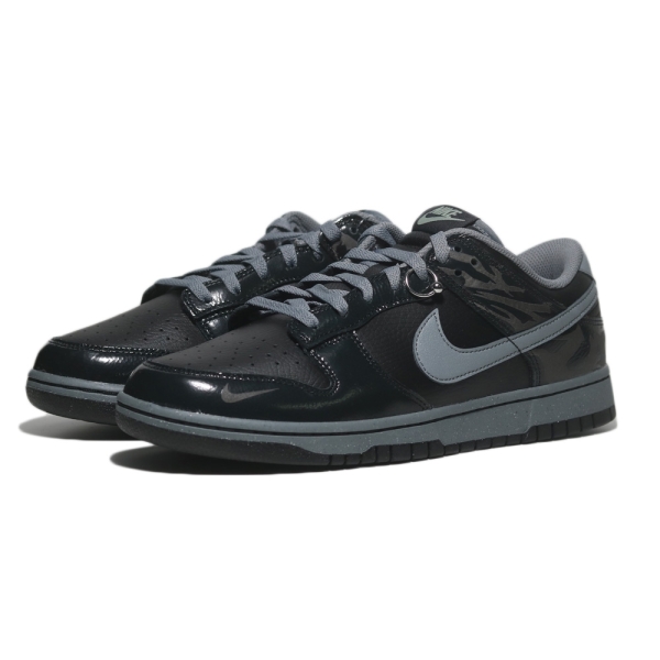 NIKE 休閒鞋 DUNK LOW 城市系列 柏林 黑漆皮 反光 復古 男 FZ3053-001