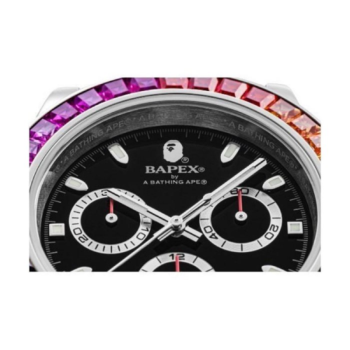 Bape TYPE 4 BAPEX CRYSTAL STONE 彩虹圈猿力士手錶| Yahoo拍賣