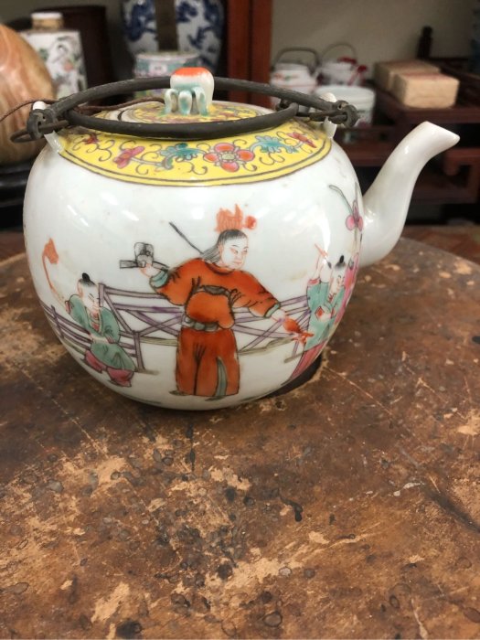 粉彩老茶壺同治年製| Yahoo拍賣