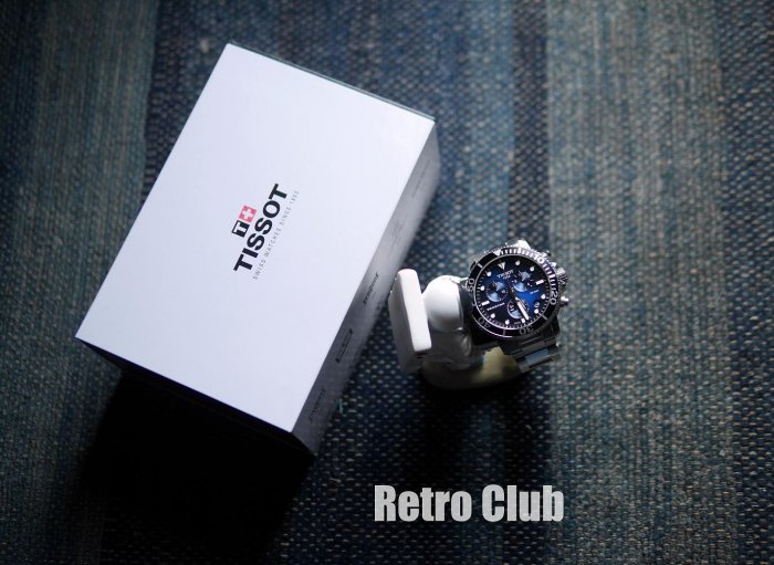 Retro CLUB【一元起標】【二手】瑞士品牌 TISSOT 天梭 Seastar 1000 海洋之星 潛水三眼計時腕錶 石英錶 C260719