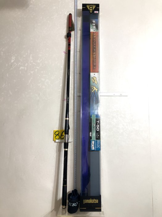 采潔 日本二手外匯釣具 Gamakatsu T-50 16.5尺【磯釣竿 筏釣竿 船釣竿 路亞竿前打竿】釣具編號 B86