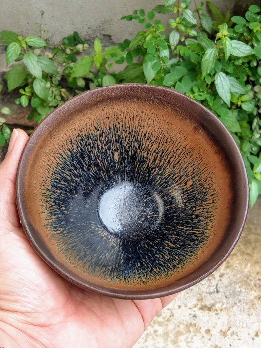 川美堂@@~~~窯址出土真品南宋建窯兔毫束口盞(全口無缺肉宋代建盞