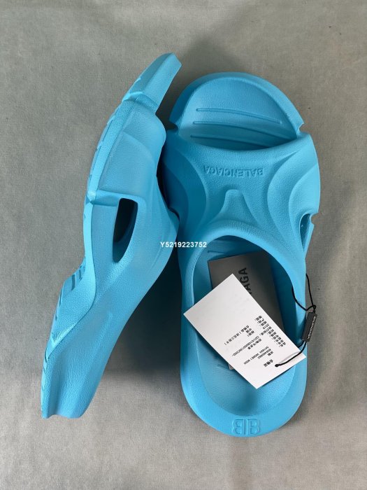 BALENCIAGA Mold Thong Sandals藍色沙灘涉水百搭簡約休鞋男女鞋| Yahoo拍賣